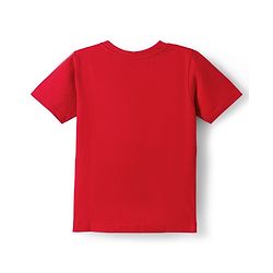 Babyhug Cotton Knit Half Sleeves T-Shirt with Tiger Print - Red