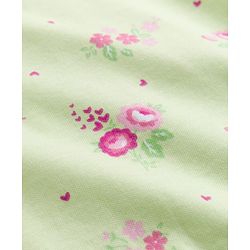 Babyhug Cotton Knit Full Sleeves Sleepsuit with Floral Print - Yellow