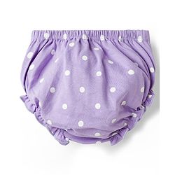 Babyhug Single Jersey Knit Sleeveless Polka Dotted Frock with Bloomer - Purple