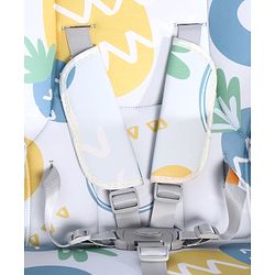 Babyhug 4 in 1 multifunctional Baby High Chair with Adjustable Backrest - Blue| Adjustable Footrest & 5 level Seat Height| Compact Fold| Swivel Wheels with Lock| Double Food Tray| Removable PU Cushion