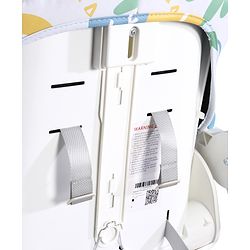 Babyhug 4 in 1 multifunctional Baby High Chair with Adjustable Backrest - Blue| Adjustable Footrest & 5 level Seat Height| Compact Fold| Swivel Wheels with Lock| Double Food Tray| Removable PU Cushion