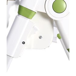 Babyhug 4 in 1 multifunctional Baby High Chair with Adjustable Backrest - Green| Adjustable Footrest & 5 level Seat Height| Compact Fold| Swivel Wheels with Lock|Double Food Tray| Removable PU Cushion