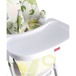 Babyhug 4 in 1 multifunctional Baby High Chair with Adjustable Backrest - Green| Adjustable Footrest & 5 level Seat Height| Compact Fold| Swivel Wheels with Lock|Double Food Tray| Removable PU Cushion