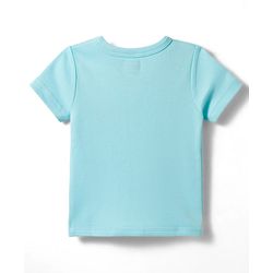 Babyhug 100% Cotton Knit Antibacterial Half Sleeves Animal Printed & Striped Jhablas Pack Of 3 - Multicolour