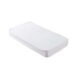 Babyhug High Density Soft Foam Quilted Baby Mattress - White| PU Foam Support| Supports Spinal Alignment| Lightweight| Fits Standard Cribs| 0-24 Months