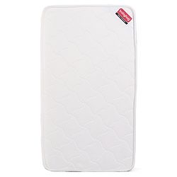 Babyhug High Density Soft Foam Quilted Baby Mattress - White| PU Foam Support| Supports Spinal Alignment| Lightweight| Fits Standard Cribs| 0-24 Months