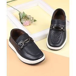 Cute Walk by Babyhug Slip On Solid Colour Loafers - Navy Blue