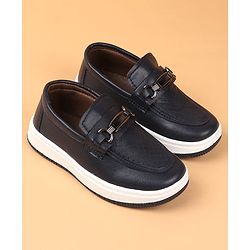 Cute Walk by Babyhug Slip On Solid Colour Loafers - Navy Blue
