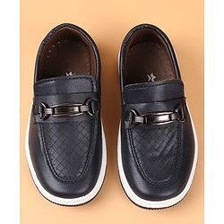Cute Walk by Babyhug Slip On Solid Colour Loafers - Navy Blue