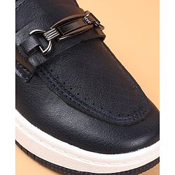 Cute Walk by Babyhug Slip On Solid Colour Loafers - Navy Blue