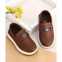 Cute Walk by Babyhug Slip On Solid Colour Loafers - Navy Blue
