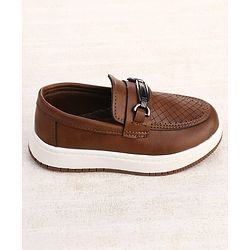 Cute Walk by Babyhug Slip On Solid Colour Loafers - Navy Blue