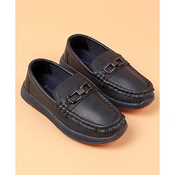 Cute Walk by Babyhug Slip On Solid Color Loafers - Brown