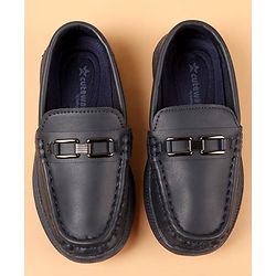 Cute Walk by Babyhug Slip On Solid Color Loafers - Brown