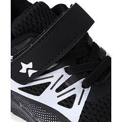 Cute Walk by Babyhug Solid Colour Sneaker Shoes with Velcro Closure - Black
