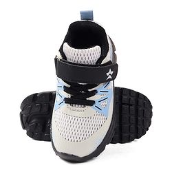 Cute Walk by Babyhug Solid Colour Sneaker Shoes with Velcro Closure - Black