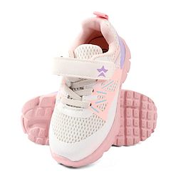 Cute Walk by Babyhug Solid Colour Sneaker Shoes with Velcro Closure - Black
