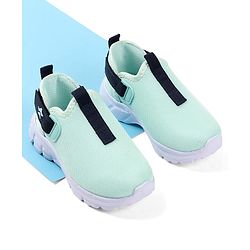 Cute Walk by Babyhug Solid Colour Sneaker Shoes with Velcro Closure - Aqua Blue
