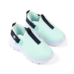 Cute Walk by Babyhug Solid Colour Sneaker Shoes with Velcro Closure - Aqua Blue