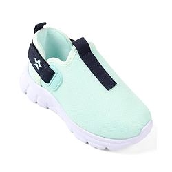 Cute Walk by Babyhug Solid Colour Sneaker Shoes with Velcro Closure - Aqua Blue