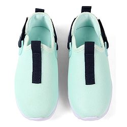 Cute Walk by Babyhug Solid Colour Sneaker Shoes with Velcro Closure - Aqua Blue