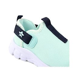 Cute Walk by Babyhug Solid Colour Sneaker Shoes with Velcro Closure - Aqua Blue