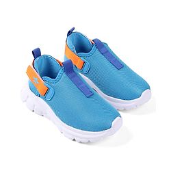 Cute Walk by Babyhug Solid Colour Sneaker Shoes with Velcro Closure - Aqua Blue