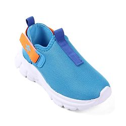 Cute Walk by Babyhug Solid Colour Sneaker Shoes with Velcro Closure - Aqua Blue