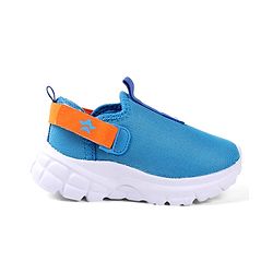 Cute Walk by Babyhug Solid Colour Sneaker Shoes with Velcro Closure - Aqua Blue