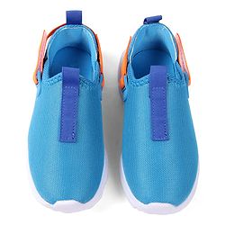 Cute Walk by Babyhug Solid Colour Sneaker Shoes with Velcro Closure - Aqua Blue