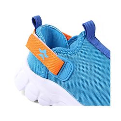 Cute Walk by Babyhug Solid Colour Sneaker Shoes with Velcro Closure - Aqua Blue