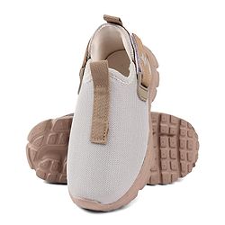 Cute Walk by Babyhug Solid Colour Sneaker Shoes with Velcro Closure - Aqua Blue