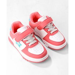 Cute Walk by Babyhug Solid Colour Sneaker Shoes with Velcro Closure - Light Blue