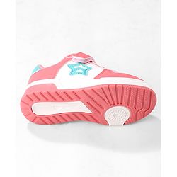 Cute Walk by Babyhug Solid Colour Sneaker Shoes with Velcro Closure - Light Blue