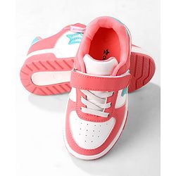 Cute Walk by Babyhug Solid Colour Sneaker Shoes with Velcro Closure - Light Blue