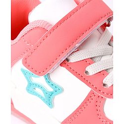 Cute Walk by Babyhug Solid Colour Sneaker Shoes with Velcro Closure - Light Blue