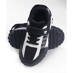 Cute Walk by Babyhug  Velcro Closure Sneaker Shoes - Black