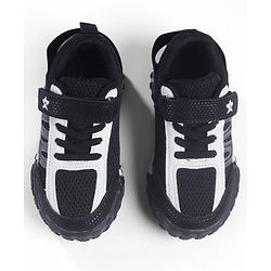 Cute Walk by Babyhug  Velcro Closure Sneaker Shoes - Black