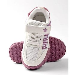 Cute Walk by Babyhug  Velcro Closure Sneaker Shoes - Black