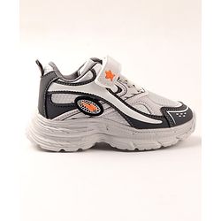 Cute Walk by Babyhug Velcro Closure Sneaker Shoes - Grey