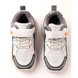Cute Walk by Babyhug Velcro Closure Sneaker Shoes - Grey
