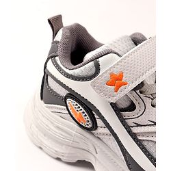 Cute Walk by Babyhug Velcro Closure Sneaker Shoes - Grey