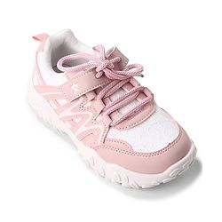 Cute Walk by Babyhug Velcro Closure with Floral Design Sneaker Shoes - Pink