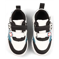 Cute Walk by Babyhug Velcro Closure Solid Color Sneakers Shoes - Teal Blue