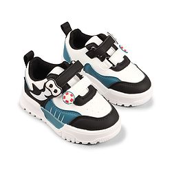 Cute Walk by Babyhug Velcro Closure Solid Color Sneakers Shoes - Teal Blue