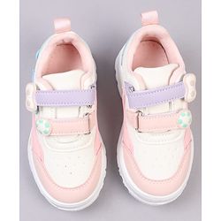 Cute Walk by Babyhug Velcro Closure Solid Color Sneakers Shoes - Teal Blue