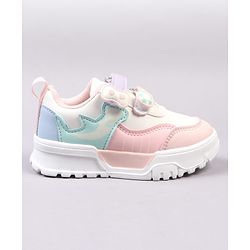 Cute Walk by Babyhug Velcro Closure Solid Color Sneakers Shoes - Teal Blue