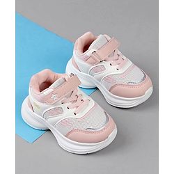 Cute Walk by Babyhug Closure Sneakers with Cute Print - Pink