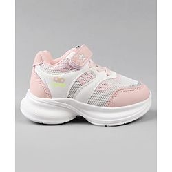 Cute Walk by Babyhug Closure Sneakers with Cute Print - Pink