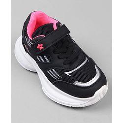 Cute Walk by Babyhug Closure Sneakers with Cute Print - Pink